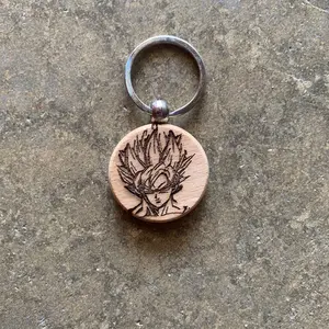 Goku and SSJ Goku Key Chain