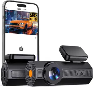 Dash Cam .K Dash Camera for Cars, V WiFi Dash Cam Front, Wireless Dashcam with App, WDR Night Vision, GSensor Dash Camera, H Parking Mode, Loop Recording, Support GB Max