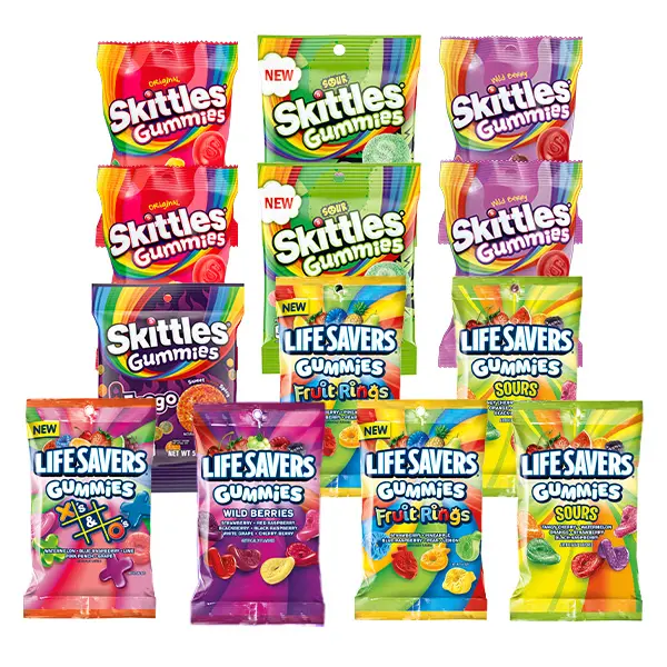 Skittles & Life Savers Fruit Chewy Candy Multi-Pack Variety, 12-Count Snack Assortment Skittles & Life Savers Fruit Chewy Candy Multi-Pack Variety, 12-Count Snack Assortment