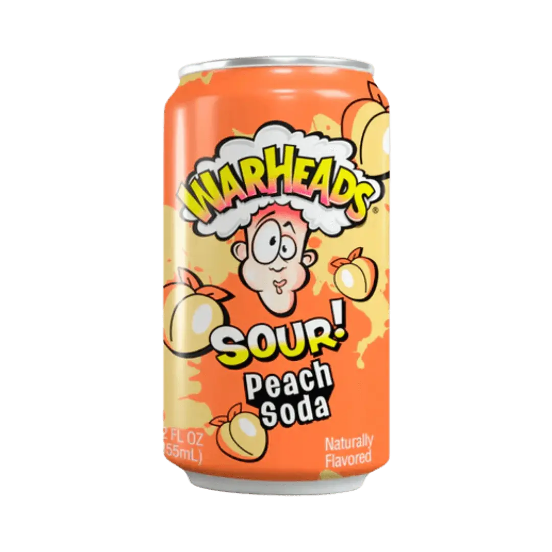 Warheads Sour Peach Soda Warheads Sour Peach Soda