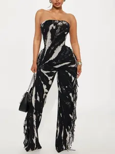 Wait For Me Jumpsuit - Black/combo