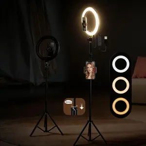 12" Selfie Ring Light with 71" Extendable Tripod & Remote, LED Circle Light with Phone Holder for Video Recording/Makeup/Content Creation (YouTube/TikTok/Twitch) - Ideal for March Madness, Spring Break, World Cup, Easter Creation