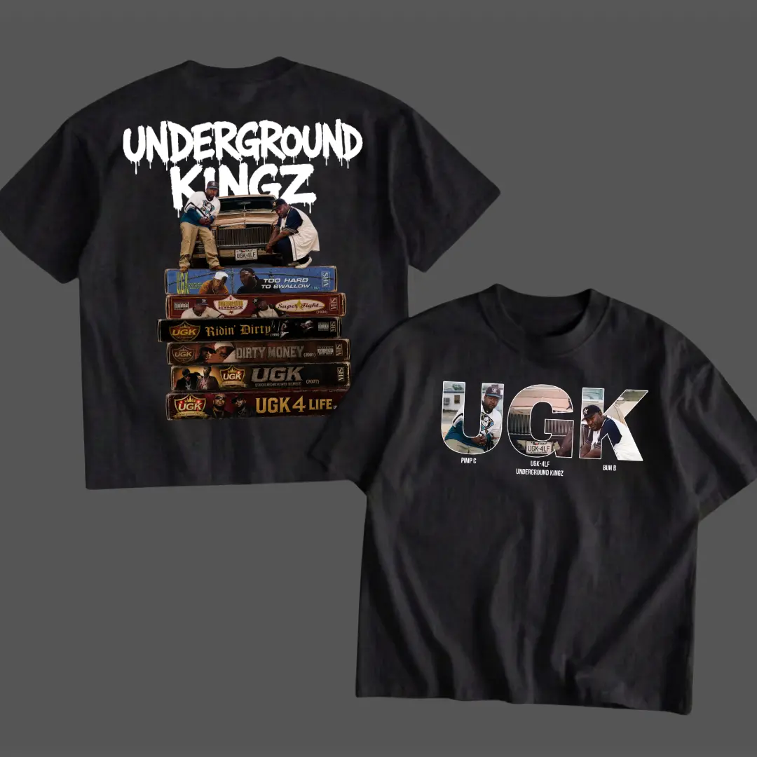 Vintage UGK Album T-shirt, Underground Kingz Graphic tee, Hip Hop Music Band Shirt, Vintage Album T-Shirt, 90s Rap Streetwear Gift, Vintage Hip Hop Graphic Tee, Unisex Shirt, Gift For Fan, For Men, For Women, Full Size, Full Color, MADE IN USA