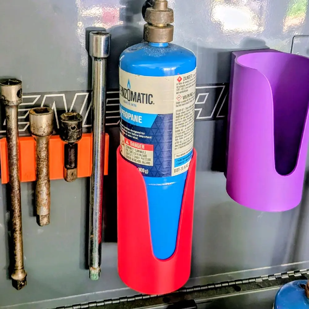 Propane Torch Tank Holder – Magnetic for Bernzomatic Bottles Garage Tool Storage