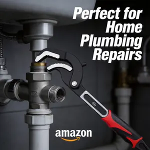 Universal Adjustable Wrench, Quick-Open Multi-Function Pipe Wrench, Anti-Slip Grip, All-In-One Repair Tool for Plumbing & Automotive Use