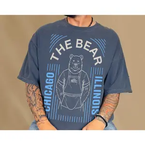 The Bear Show T-Shirt  Retro Original Beef of Chicagoland Jeremy Allen White Tattoos TV Series Graphic Tee Shirt  Funny Carmy Bear Merch
