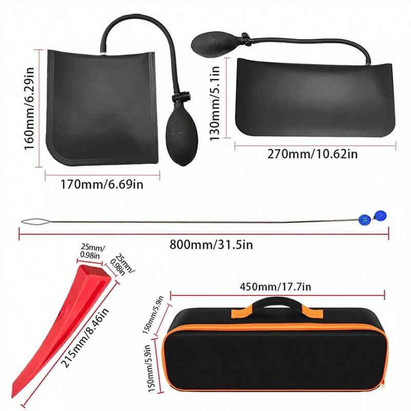 13 PCS Emergency Car Unlock Tool Kit, Vehicle Repair Lock Out Set, Long Reach Puller