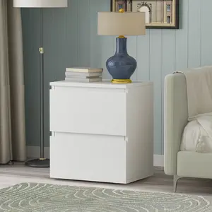 FUFU&GAGA 2-Drawer Nightstand End Table Console Table Bedside Furniture