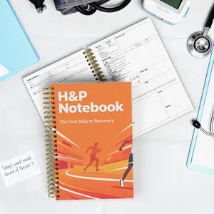 Clinical Rotation Essentials - A5 Spiral H&P Notebook for Med and Nursing Students, Organizer with Waterproof Cover and Structured Templates for Systematic Case Presentations