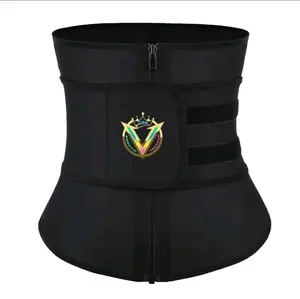Natural Latex Waist Trainer with Front Zipper for Slimming Curve Look - Abdomen and Lower Back Support