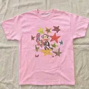 Paul Frank Pink Baby Tee, Y2K Cute Monkey Tee, 90s Graphic Shirt, Vintage Retro Style, Gift for Women/ Men