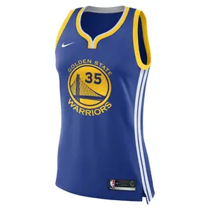 [867034-496] Womens Nike NBA GS Warriors Away Icon Swingman Jersey - Durant