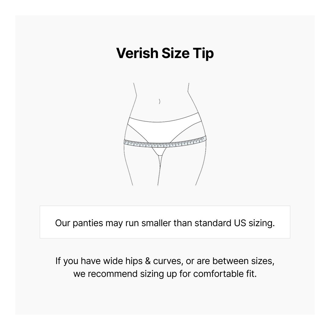 [VERISH] Cool Fit Panty - SIZE UP RECOMMENDED - Seamless No-Show Underwear for Women - Mid-Rise Fast-Drying Cooling Everyday Comfort