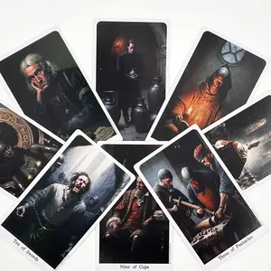 Classic Elf Tarot Cards with Guide for Beginners, Outdoor Camping Party Entertainment, 78 Cards, 12x7 Cm, Perfect Gift