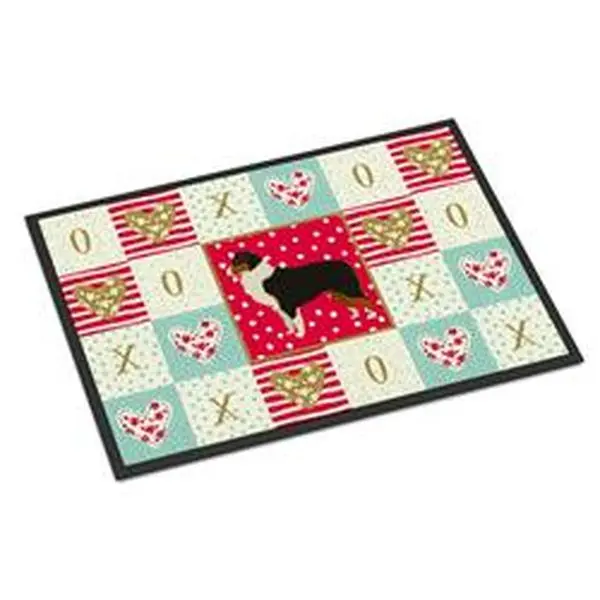 24 x 36 in. Australian Shepherd Love Indoor or Outdoor Mat