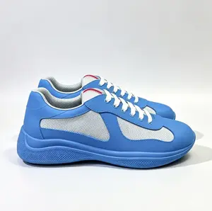 new fabric americas cup sneakers size 35-47 men‘s and women's linea rossa voyage running shoe designer soft rubber and matte leather trainers