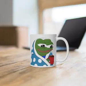 [SALE UP TO 50% + FREE SHIP] Peepo Cozy Pepe the Frog Mug Peepo Coffee Mug Twitch Mug Pepe Frog Twitch Gift Gamer Gift Cozy Pepe Twitch Meme Cup Twitch Streamer Gift