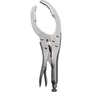 9.5 Inch Locking Grip Oil Filter Wrench With Chrome Vanadium Steel Jaws, Adjustable Hand Tool For Automotive Repair And Filter Removal