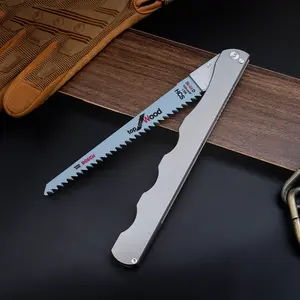 Multi functional titanium alloy folding saw, used for tree cutting and portable outdoor camping tools