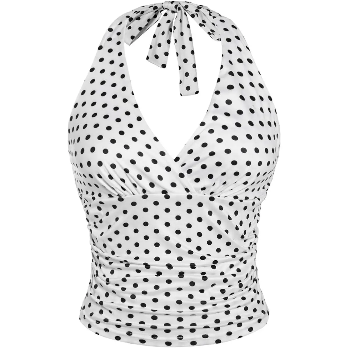 White Polka Dots