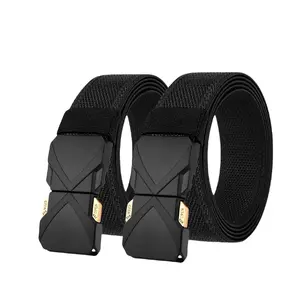 【New Arrival】Elegant Carbon Fiber Men's Belt with Quick Release Buckle - Casual Golf Hiking Invisible Elastic Web Belt for Men - Cow Hide Material & Zinc Alloy Buckle - Comfortable Breathable Mesh - Versatile Style for Daily Wear