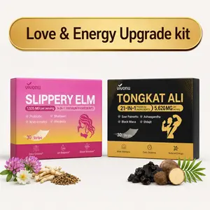 VivoNu Energy & Inner Comfort Upgrade Strips Kit | 5,620mg Tongkat Ali + Slippery Elm + Ashwagandha & Black Maca Herbal Complex | No Added Sugar | Support Daily Vitality & Balanced Inner Wellness