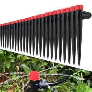 8-hole Adjustable Ground Insertion Sprinkler, 50pcs 360 Degree Automatic Flower Sprinkler, Suitable for Garden Lawn Pot Irrigation Sprinkler, Sprinklers For Yard, Garden Watering Sprinkler, Plant Sprinkler