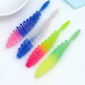 Upgrade your fishing gear with our 5.5cm 1.2g micro silicone soft lures! Lifelike thread design for both freshwater and saltwater. Multiple colors, ultra-sensitive, perfect for lure fishing. Compact, must-have tackle box essential.