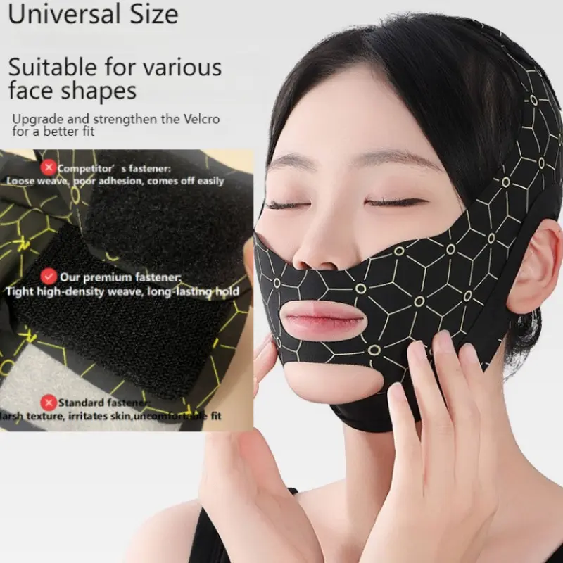 Facial Lifting Band for V-Shape Face, Tightening Mask for Jawline and Cheeks, Improves Sleep Quality, Facial Sculpting Tool, Face Lifting Device, Face Shaper, Face Lifting Strap