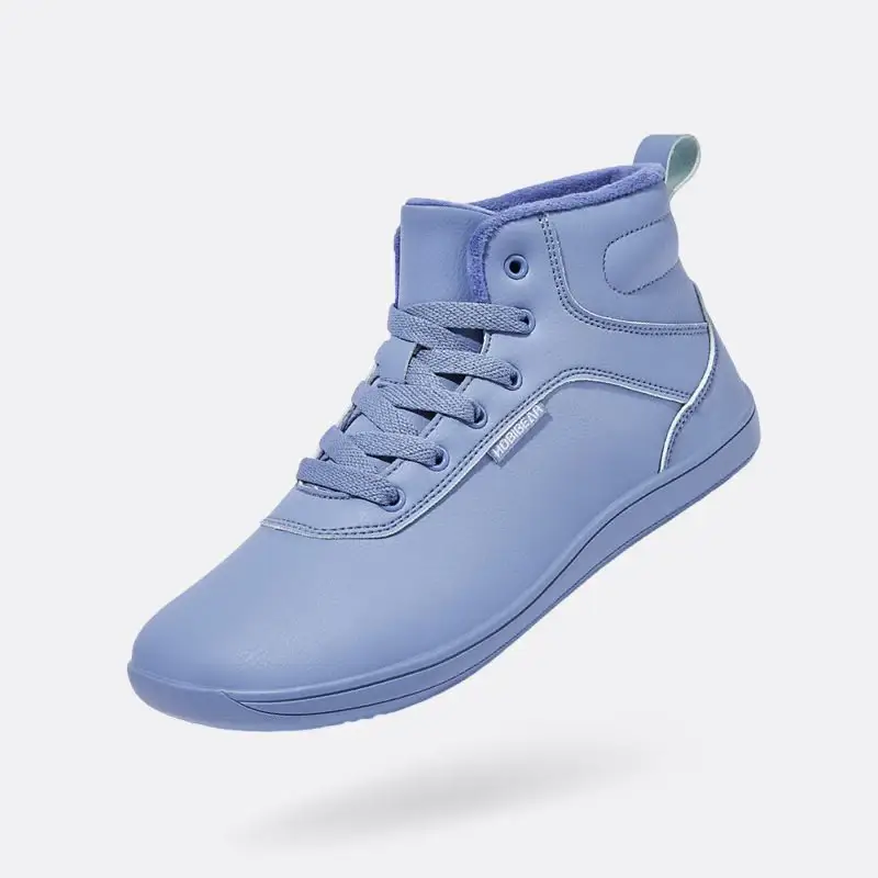 HOBIBEAR Winter Barefoot Shoes for Men/Women Wide Toe Box Warm Faux Fur Lined Ankle Waterproof Boots comfortable Suitable for rubber non-slip outdoor