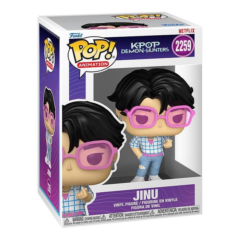 Funko POP KPop Demon Hunters - Jinu Saja Boys Vinyl Figure with Epic Collectibles Premium Box Protector Included