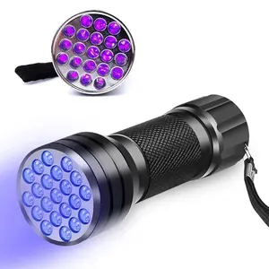21 LED UV Blacklight Flashlight - Pet Stain Detector & Multi-Purpose UV Light
