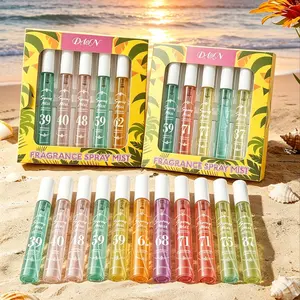 10x10ml Summer Brazilian Romantic Perfume Set, Digital World Inspired, Vanilla, Caramel, Amber, Fruit Notes, Perfect Gift for Women, Fragrance Variety Pack