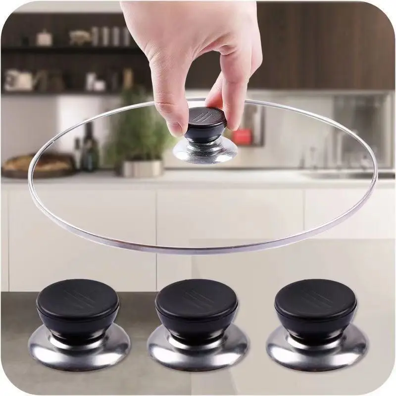 3/6/12pcs Universal Plastic Glass Pot Button, Pot Cover Head, Pot Cover Handle, Cover Bead, Cover Cap, Pot Cover Accessories
