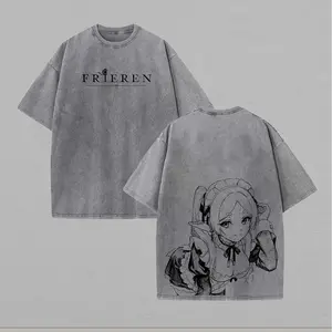 Frieren Beyond Journey's End Printed Unisex Washed T-Shirt36