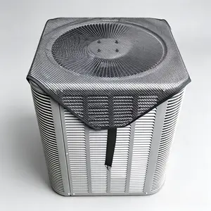 Heavy Duty Outdoor AC Unit Cover - Universal Condenser Top Protector, Waterproof Mesh Keeps Leaves & Debris Out, All-Weather Protection