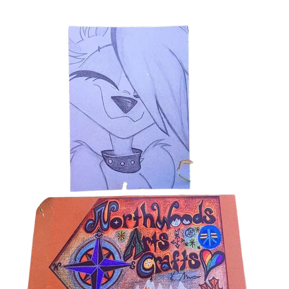 North Woods Arts & Crafts Loona Sticker Original Sketch Artwork Metallic Finish for DIY Projects and Decorations Unique Design Perfect for Any Occasion