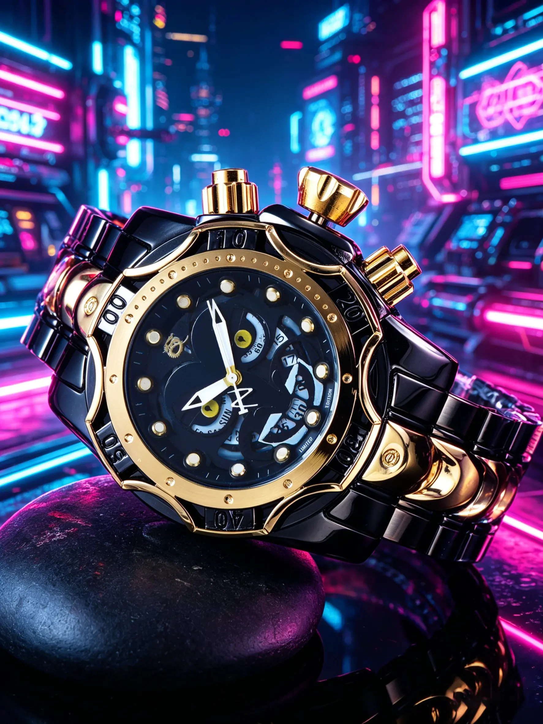 Demon Clown Series Large Men's Watch, Elegant Analog Dial, Stainless Steel Strap, Punk Style Fashion Trendy Watch, Elegant Gift Box, Suitable for Various Occasions, Analog Quartz Wristwatch, Barrel Shaped Watch, Analog Watches