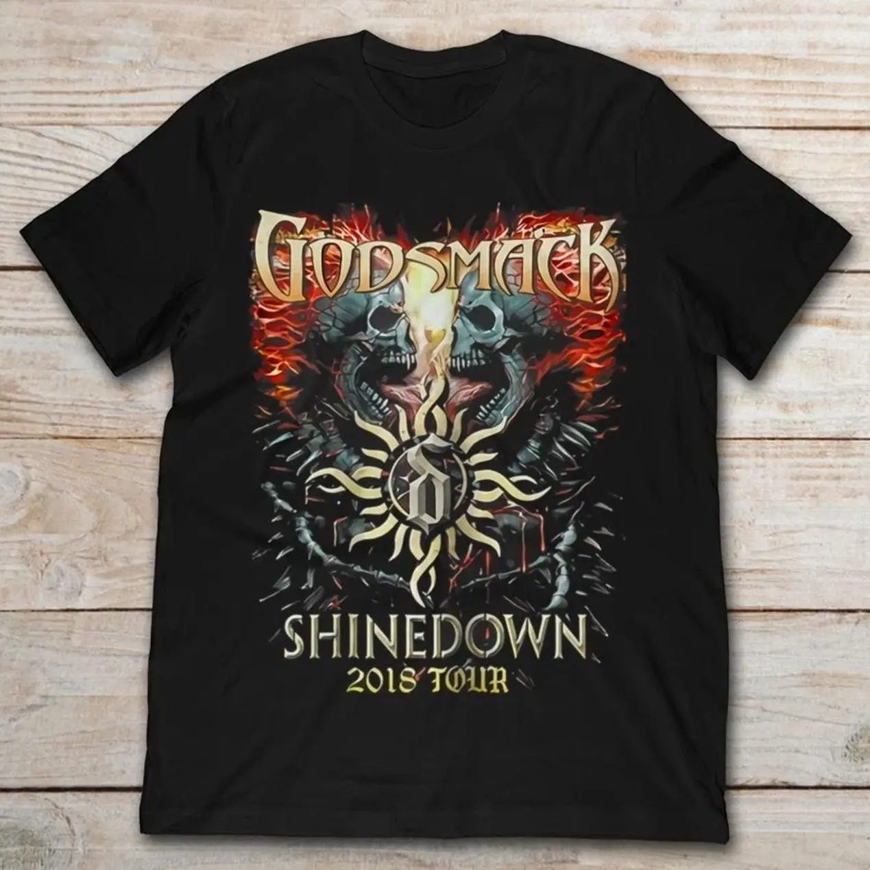Godsmack and Shinedown Devil 2018 Tour T-shirt All Size S to 5XL UR627 C