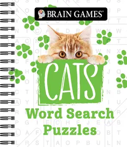 USED-Brain Games - Cats Word Search Puzzles by Publications International Ltd (Spiral-bound)