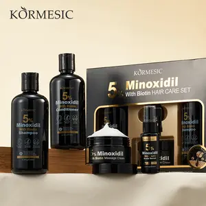 5% Minoxidil Hair Growth Kit|Separately Sold Serum,  Shampoo, Conditioner, Scalp Massage Balm | Anti-Hair Loss,  Follicle Activation, Damaged Repair, Hairline Enhancement  Professional Care Solution Haircare