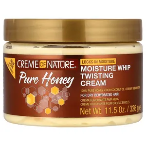 Creme Of Nature Moisture Whip Twisting Cream, 100% Pure Honey, 11.5 oz (326 g)