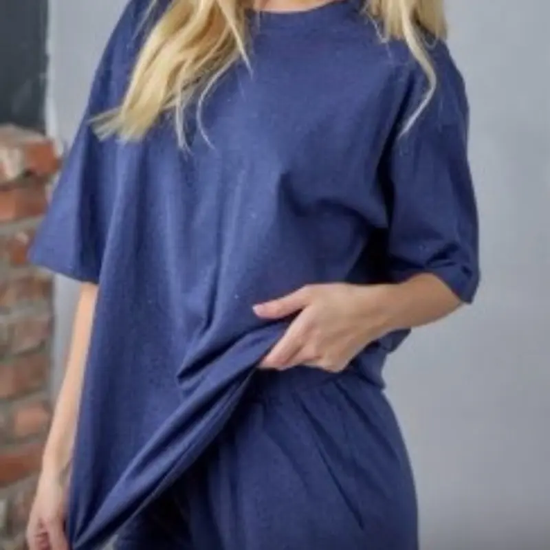 Women's Rhinestone-Embellished Oversized Acid Wash Short-Sleeve Crew Neck Tshirt, Loose-Fitting Summer Womenswear Casual Top