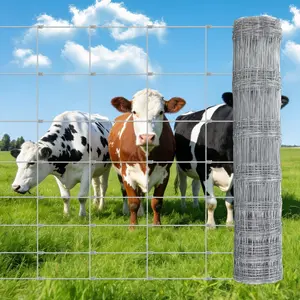 [FLASH SALE] Garvee Farm Fence 4x164 ft, High Strength Galvanized Cattle Fence, Heavy Zinc Coating Wire Fence for Hog, Deer, Goat, Sheep, Weather Resistance, Perfect for Livestock, Animal, Yard, Garden Pr