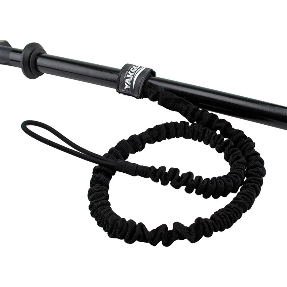 Yakgear 36 in. Flexible, Strong Baja Nylon Paddleboard Leash - 0.2 lbs, Black, for Outdoor Sports, Fishing Leisure Activities, Fixed Length, Functional, Hybrid Leash, Secure Hold, Unisex, Surfing