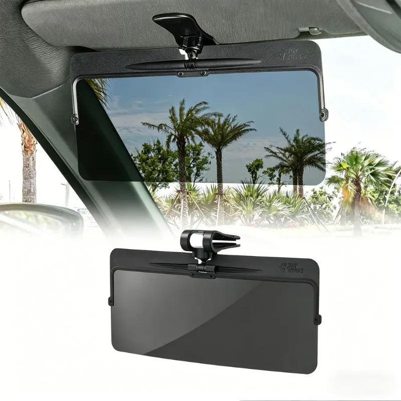 【Summerfinds】Joytutus Polarized Car Sun Visor Extender, UV400 Anti-Glare Clip-On Accessory, Adjustable Universal-Fit Windshield Sun Blocker for Safe Driving
