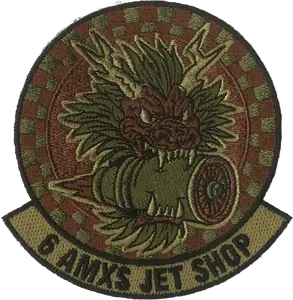 6 AMXS Dragon Jets OCP Embroidered Patch