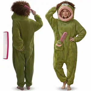 Cute Monster Pajamas Wearable Blanket Hoodie for Women Men - Oversize Soft Warm Cozy Pullover Home Loungewear Funny Onesie - Perfect for Home Party Costume Halloween, One Size