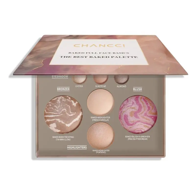 Baked All-In-1 Full Face Basics Makeup Palette - Long Lasting Face Makeup, 3 Multi-Use Eyeshadow Shades, Bronzer, Blush, Dual Shimmer Finish Highlighter for All Skin Tones, Multi-Use Shades