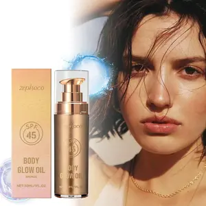 Ancient Copper Coconut (30ML), Protective Glitter Body Oil, Summer Coconut Scented, Cool Shiny Microglow, Fine Sparkle